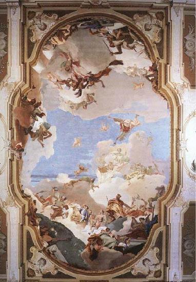 Giovanni Battista Tiepolo The Apotheosis of the Pisani Family oil painting picture